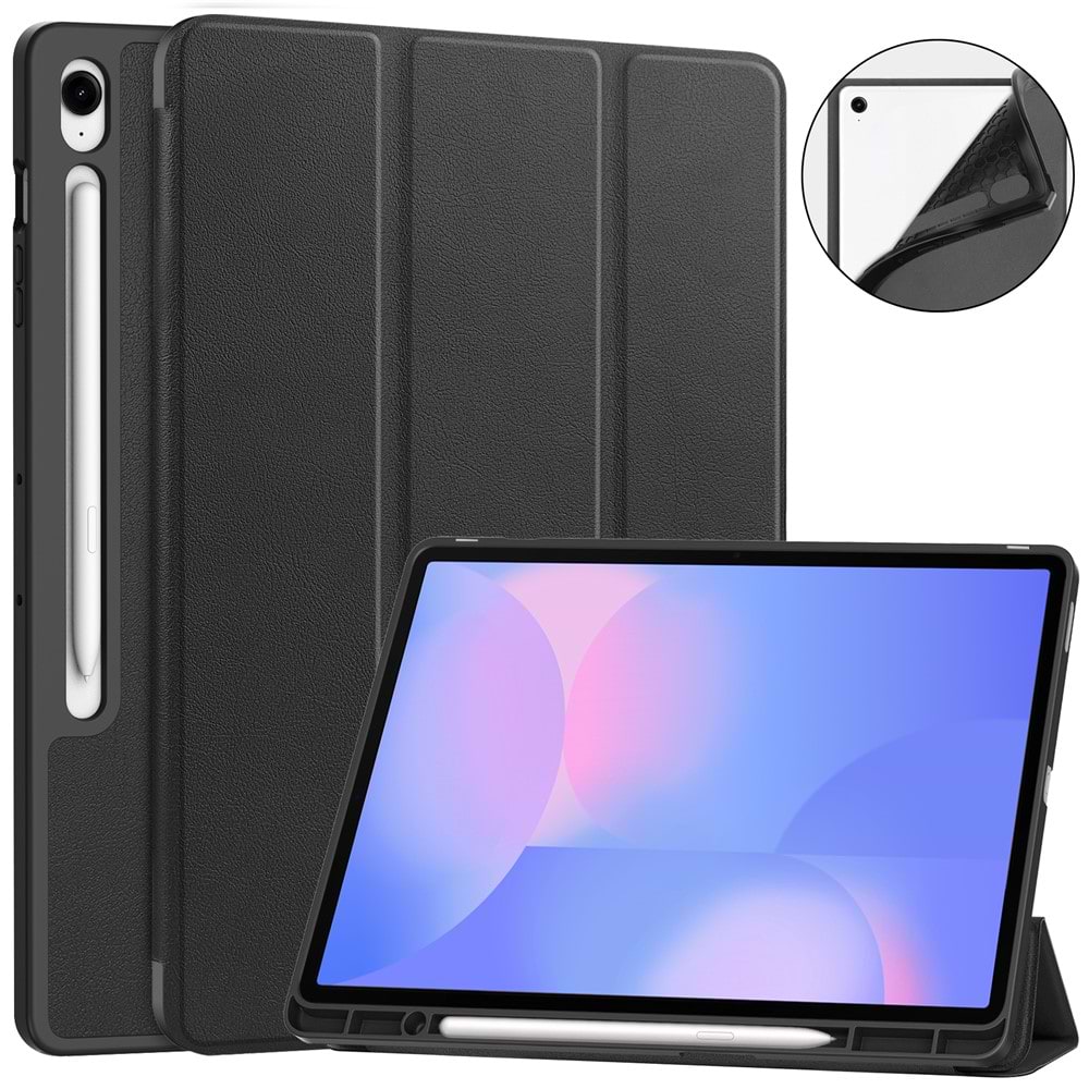 Чохол для планшету BeCover Flexible TPU Mate з кріпленням for Samsung Galaxy Tab S10 FE Plus (SM-X620/SM-X626) 13.1"" Black (715595)